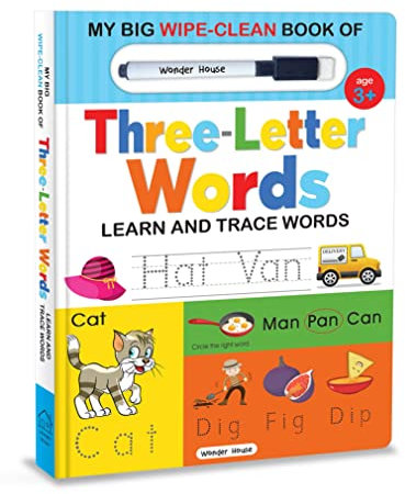 My Big Wipe And Clean Book of Three Letter Words : Learn And Trace Words