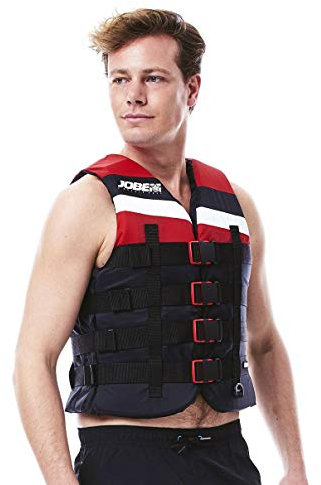 Jobe 4 Buckle, Gilet salvagente Unisex-Adulto, Colore: Rosso, XXL