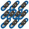10 x 6m Male to Female XLR Mic Leads/Balanced Microphone Cables / 8 Colours / 10 Pack Blue