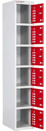 Armorgard Powerstation 6 Door Secure Charging Locker 300mm 450mm 1800mm
