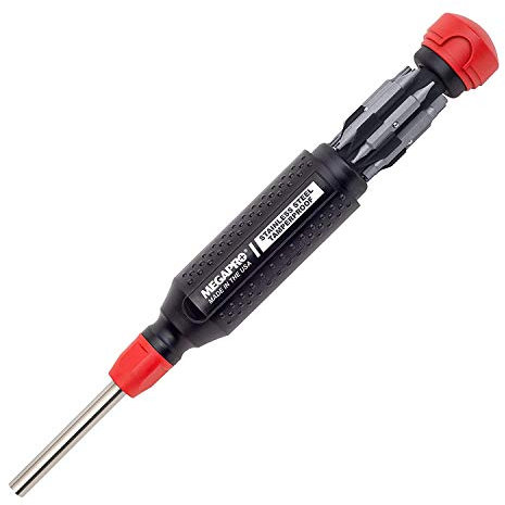 Megapro Tamperproof 15 in 1 Multi Bit Screwdriver (Black/Red)