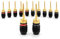 Sewell Deadbolt Bananenstecker, vergoldete Lautsprecherstecker, schnelle Verbindung, 12 Paar Riegel, Flex Pins 6 Pairs