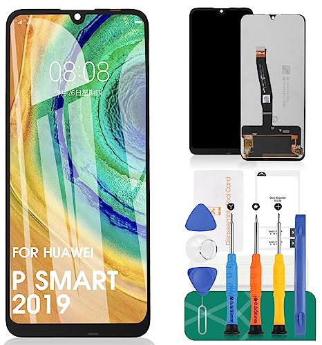 per Huawei P Smart 2019 Sostituzione dello Schermo per Huawei P Smart 2020 LCD Dispay per Huawei P Smart 2019 Touch Screen Digitalizzatore Kit di Riparazione (Nero con Cornice).