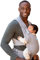 Moby Ultraleichte Hybrid-Babytrage in Wolkenform | Babytrage für Mütter, Väter und Pflegepersonal | Neugeborene | Babytrage für Babys bis 15 kg | Leicht | Maschinenwaschbar | Whisper