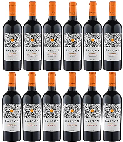 Rasgon Reserva Tempranillo Rotwein Wein trocken Spanien I Versanel Paket (12 x 0,75l)