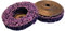 2 Stück Reinigungsscheibe CSD PURPLE ø: 75 mm, Aufnahme: 10 mm - passendes Zubehör für viele Akku Winkelschleifer und Druckluft-Geräte.