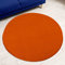 Impression Kurzflor-Wohnzimmerteppich - Schlichte Moderne Teppiche für Schlafzimmer, Büro, Flur, Küche, Kinderzimmer - Orange, 80 cm Rund