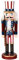 Homoyoyo Nussknacker-Weihnachtsschmuck Patriotische Nussknacker-Figuren Nussknacker-Soldatenfiguren aus Holz Hängende Ornamente mit Der für Weihnachtsdekoration