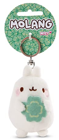 NICI Porte - clés MOLANG avec Feuille de trèfle 8cm