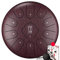12 Zoll 11 Tone Tongue Drum Zungentrommel Ätherische Trommel Stahl Handpan Trommel Hand Pan Drum Percussion Instrument für Meditation Yoga Klangheilung