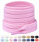 Stepace Lacci Piatti per Scarpe 100% Cotone Stringhe Scarpe Sportive Larghezza 8mm Lacci per Sneakers Resistenti per la Corsa Sportiva Rosa 160