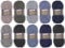 SUPERGARNE Sockenwolle Aktiv 4-fädig – 1000 g (10x100g), Strapazierfähig, Maschinenwaschbar, Made in Italy, Ideal für Socken und Strickprojekt (Mouline)