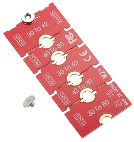 sourcing map M2+ M.2 NGFF/NVME Length Extend Adapter 2230, 2242, 2260, 2280 Multipurpose SSD Extension Bracket Card Plate PCB Board for PC Computer Case