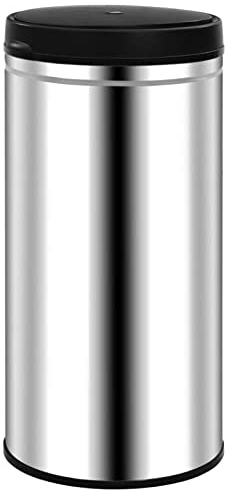 ShGaxin Cubo de basura con sensor automático 70 L acero inoxidable, Cubos De Basura Cocina, Papelera Cocina, Mueble Basura, Papelera De Basura Cocina,Reciclaje Basura