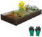 RELAX4LIFE Hochbeet 240 x 120 x 30 cm, Gartenbeet Metall, Gemüsebeet mit Verstärkter Halterung, Pflanzenbeet für Gemüse & Obst & Kräuter