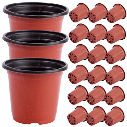 CIYODO 100 Pièces Pot de Pot pour Pot de Fleur Pots de Plantes d'intérieur Pots de Fleurs de Jardin semoir à graines Jardiniere Plastique Pots de Propagation Pots de