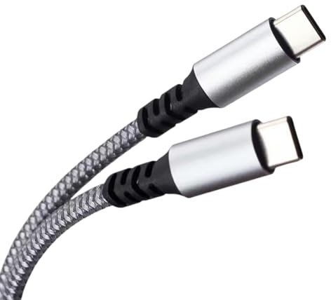 USB C Charger Cable Type C Fast Charging for Samsung iPhone iPad Oppo Google Pixel (USC C to USB C 1M)