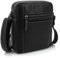 ekavale Echtleder-Umhängetasche für Herren - Vintage Schultertasche für Männer, ideal für Arbeit, Reisen oder als Geschenk - Messenger Bag für Business und Freizeit in kompakter Größe (Schwarz)