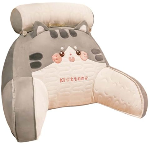 BUNQQF Reading Pillow, rückenkissen mit armlehnen, lesekissen für Bett, Sofa, bettsessel Rückenlehnenkissen, Rückenstütze, Kissengeschenke für Ehemann,Freund