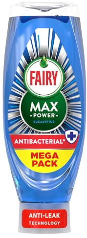 Fairy Max Power Washing Up Liquid Antibacterial 730ML, Easy and Effortless Cleaning, Even On Your Greasiest Pots and Pans