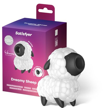 Satisfyer Dreamy Sheep Vibromasseur à ondes de pression | Érotique | Étanche (IPX7) | Stimulateur à 2 moteurs | Vibromasseur pour femme | En silicone | Jouet sexuel | Sex toys
