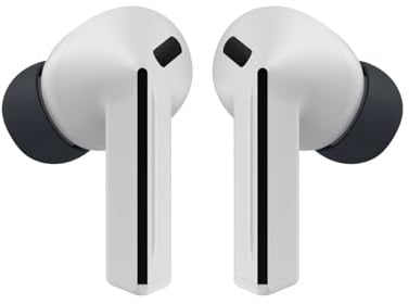 Samsung Galaxy Buds3 FE, Kabellose In-Ear-Kopfhörer inkl. mobeen Soft Clear Case, Ausgewogener Klang, 360 Audio, Aktive Geräuschunterdrückung & Clear Call, AI Kopfhörer mit Gemini, Gray