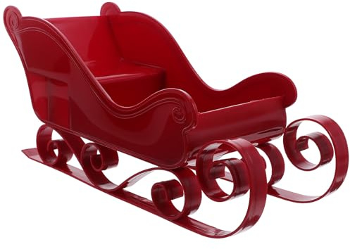 Toyvian Kunststoff Weihnachten Schlitten Ornament Miniatur Dekoration Weihnachten Baum Hängen Charme Desktop Schlitten Modell Party Decor
