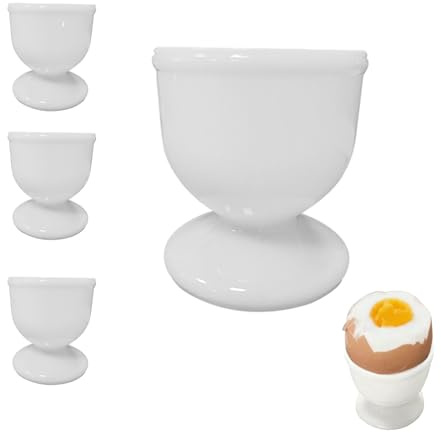 4PCS Egg Cups Reusable Plastic Eggs Cup Holder Dishwasher Safe Egg Cups for Breakfast,Brunch, Dinning, Party, Display
