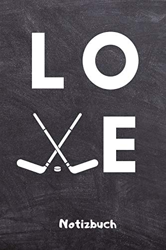 LOE NOTIZBUCH: A5 Notizbuch BLANKO Geschenk für Eishockeybuch | Eishockey Fans | Training | Geschenkidee | Wintersport | Schönes Buch | Journal | Kalender | Terminplaner