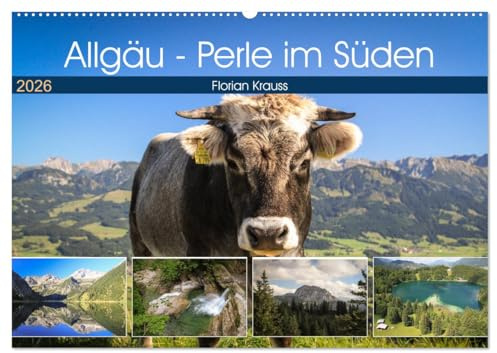 Allgäu - Perle im Süden (Wandkalender 2026 DIN A2 quer), CALVENDO Monatskalender: Berge, Seen, unberührte Natur und jede Menge Kühe bietet das Allgäu im Süden Deutschlands. (CALVENDO Natur)
