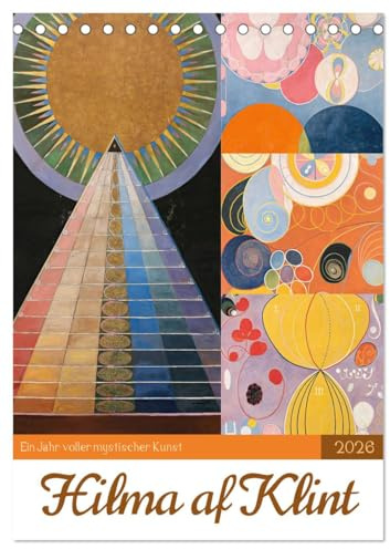 Hilma af Klint - Ein Jahr voller mystischer Kunst (Tischkalender 2026 DIN A5 hoch), CALVENDO Monatskalender: Erlebe die mystische Kunst von Hilma af ... Monat in unserem Kalender (CALVENDO Kunst)