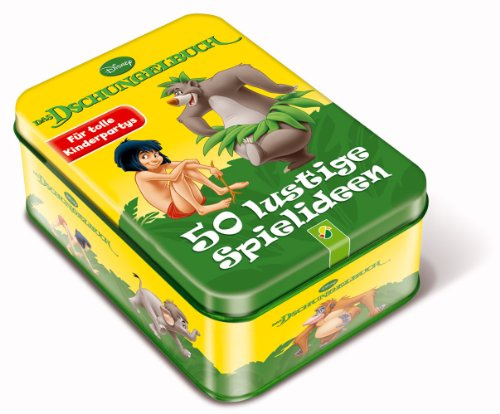 Das Dschungelbuch - 50 lustige Spielideen: Metallbox mit 50 Karten: Für tolle Kinderpartys. Metallbox mit 50 Karten