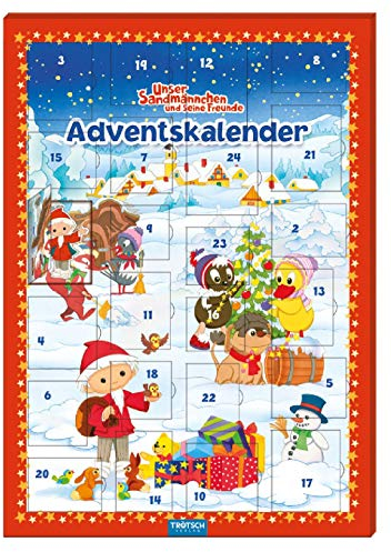 Trötsch Unser Sandmännchen Magnet-Adventskalender Weihnachten: mit 24 tollen Magneten