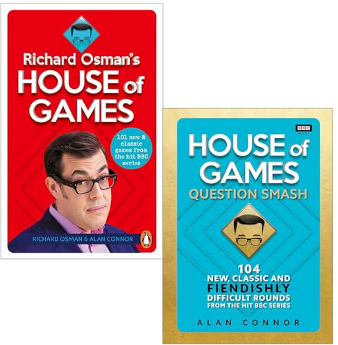 Richard Osman's House of Games & [Hardcover] House of Games Question Smash By Richard Osman, Alan Connor 2 Books Collection Set