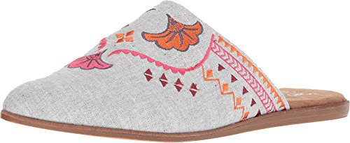 TOMS Women's Jutti Mule Denim Chambray Flat, 4 UK, Drzzl Grey SLB Chambray