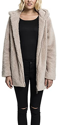Urban Classics Damen Sherpa Pullover Regular Fit Kapuzenpullover, Sand, L