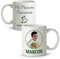 LolaPix Taza Primera comunión. Regalos comunión Personalizados con Nombre y Texto. Taza Personalizada Capacidad 330ml. Varios diseños. Topos Verde
