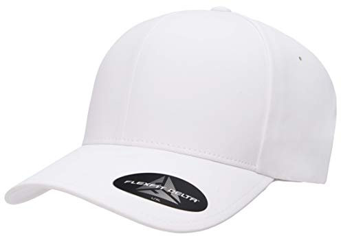 Flexfit Herren Delta Seamless Cap Hut, Weiß, S/M