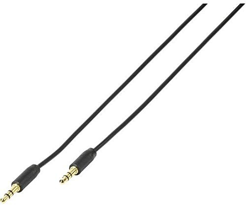 Vivanco Connect 3.5 10 Audiokabel 1 m (3,5 mm, männlich, 3,5 mm, männlich, 1 m) schwarz