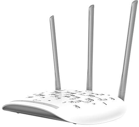 TP-Link TL-WA901N WLAN Access Point 450Mbit/s (Client, Bridget, Universal/WDFS Repeater), WPS, drei fixierte Antennen) weiß