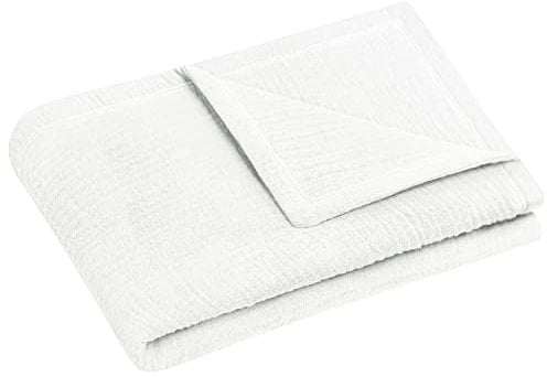 Julius Zöllner Kuscheldecke Gr. 70/100 | Made in Germany | 100% Baumwollenmusselin| Oeko-TEX® Standard 100 | Ivory