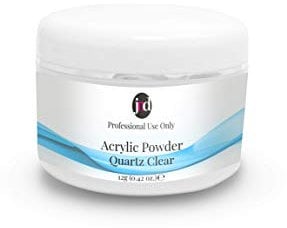 JND Acrylic Powder Professional Salon Quality Acrylic Nails Extension Nail Art (12 grams, Quartz Clear)