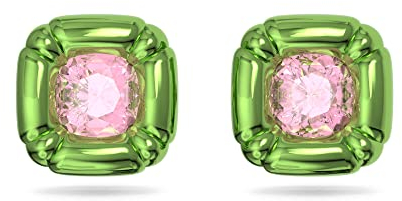 Swarovski Dulcis Ohrstecker, Kristalle im Kissenschliff, Grün