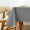 Tischdecke Abwaschbar Garten Outdoor Tischtuch Leinen Optik Tischwäsche Wasserabweisend Lotuseffekt Abwischbare Tischdeko Fest Tafeltuch Party Bar Restaurant Gasthaus 130x130 cm Hellgrau