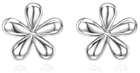 Reffeer 925 Sterling Silber Gänseblümchen Ohrringe Ohrstecker für Damen Blumen Ohrstecker Kleine Ohrringe (A-Silver)