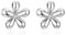 Reffeer 925 Sterling Silber Gänseblümchen Ohrringe Ohrstecker für Damen Blumen Ohrstecker Kleine Ohrringe (A-Silver)