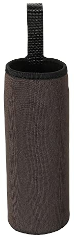 sourcing map Agua Botella Funda 500ml Neopreno Portador Aislamiento Antideslizante Protección Vidrio Botellas Cubierta con Correa para Frías o Calientes Bebidas, Marrón 2 Paquetes