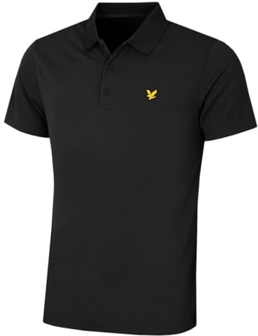 Lyle & Scott Mens Golf Tech Polo Shirt - Jet Black - M
