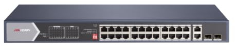 Hikvision DS-3E0528HP-E - 28-Port 1 Gbps PoE Switch, IEEE 802.3af/at/bt, 370W