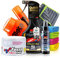 Versiegelung Set: Soft99 Fusso Coat Wax Light + Glaco Komplettset + Detailer - Auto Lack, Scheiben, Spiegel & Kamera - Konservierung des Lacks, extremer Glanz & kristallkare klare Sicht | 10-teilig